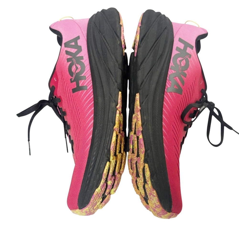HOKA Rincon 3 Raspberry Pink Black Lightweight Running Shoes Sneakers Size 10.5B - Picture 11 of 14